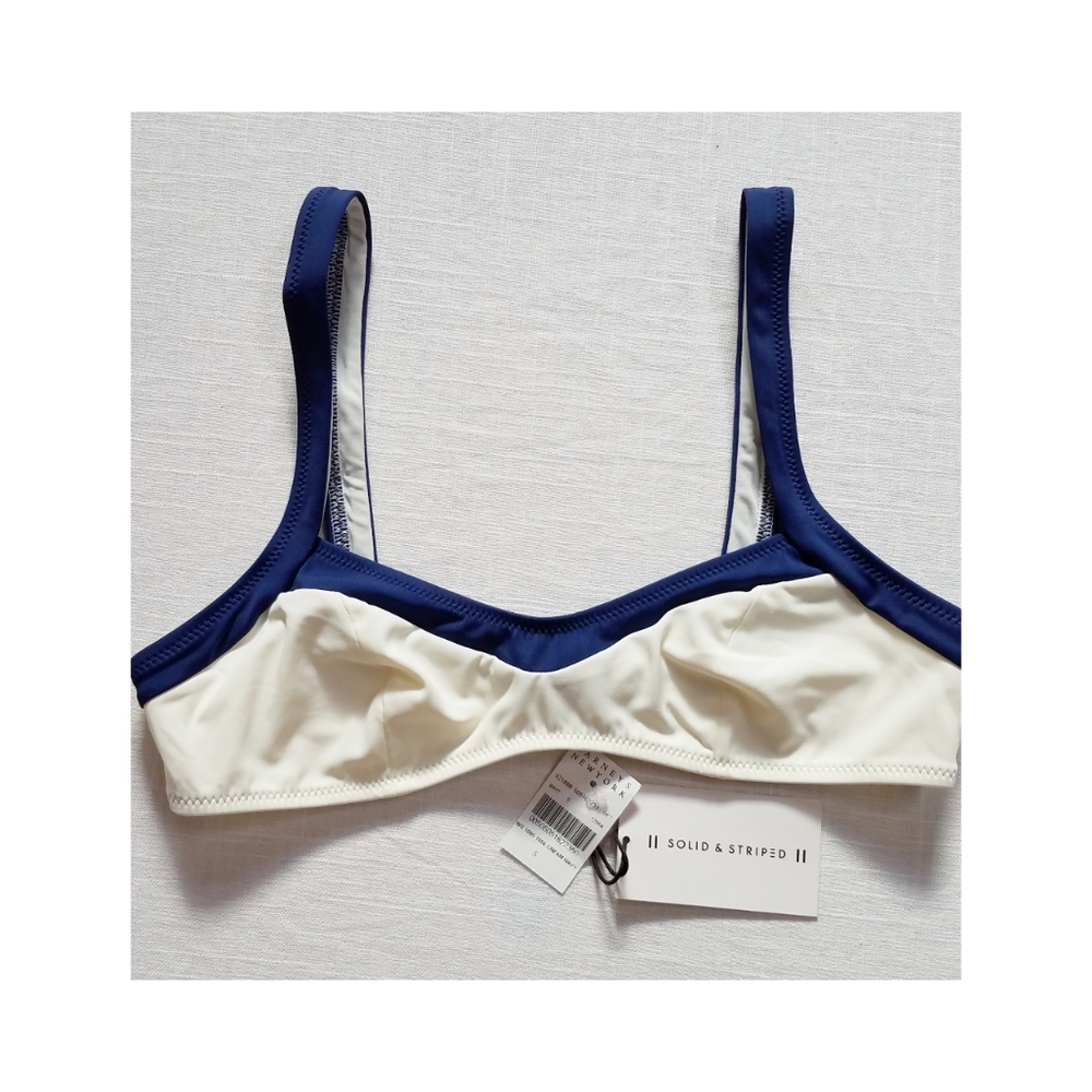 NWT Soild and Striped Swim Molly Top